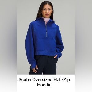 Lululemon Scuba hoodie half zip